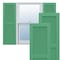Ekena Millwork True Fit PVC, Two Equal Louver Shutters, Lilly Pads, 18W x 62H, PR TFP101LVF18X062LP - alternate 1