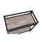 Homeroots Black and Natural 32in Rolling Prep Table With Storage 319144 - alternate 6