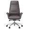 Leisuremod Summit High-Back Office Chair in Faux Leather & Aluminum Frame with Swivel & Tilt, Grey SOT21GRL - alternate 8