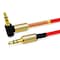 Sanoxy 3.5mm Male to M Aux Cable Cord L-Shaped Right Angle Car Audio Headphone Jack (Red) SNX-CABLE140 - alternate 4