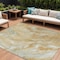 Homeroots 9' X 12' Gold And Silver Abstract Washable Indoor Outdoor Area Rug 618368 - alternate 1