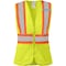 Ironwear Class 2 Women's Hi Vis Two Tone Reflective Safety Vest with Zipper and Pockets, Lime, 2X-Large 1150-LZ-RD-2XL - alternate 1