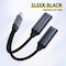 Overtime USB-C to USB-C & Type-C Audio 100W Charging Splitter Adapter, Black OADCTCCBK - alternate 7