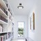 Westinghouse Lauderdale 12in 15W LED Indoor Semi Flush Mount, Color Temp Select, Matte Black, Frosted Acrylic 6136700 - alternate 5