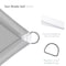 Wrightmaster 8 ft. x 8 ft. Square Heavy Weight Sun Shade Sail in Light Grey, 95% UV Blockage Patio and Pool Cover ZR-0808LGY - alternate 7