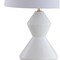 Jonathan Y Abbas 29" Geometric Ceramic/Metal LED Table Lamp, White/Gold Leaf JYL4013A - alternate 8
