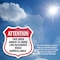 Signmission 24 Hour Surveillance Shield Sign Attenti, 6 Inch X 6 Inch, Plastic Sign SHI-P-6-352 - alternate 5