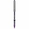 Uni-Ball Stick Roller Ball Pen, Fine 0.7mm, Purple Ink, Gray Barrel, 12PK 60382 - alternate 2