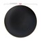 Smarty Had A Party Black with Gold Rim Organic Round Plastic Dinnerware Set (120 Dinner Plates+120 Salad Plates), 240PK 930BGVP-CASE - alternate 8