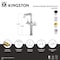 Kingston Brass Double-Handle Vessel Faucet with Knurled Handle, Matte Black LS6600RKZ - alternate 2