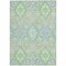 Homeroots 5' X 8' Mint Green Blue And Ivory Oriental Washable Indoor Outdoor Area Rug 597699 - alternate 7