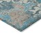 Homeroots 9' X 12' Teal Blue Ivory And Light Brown Damask Washable Indoor Outdoor Area Rug 596397 - alternate 7