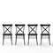 Crosley Camille 4-Piece Metal Dining Chair Set KF20030MB - alternate 5