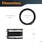 Powertec 4inx20ft PVC Dust Collection Hose w/Key Hose Clamps, 4in Dust Control Flex Cuff & Hose Cone Reducer 70436N - alternate 8