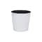 Homeroots 11in White Recycled Plastic Indoor Outdoor Round Pot Planter 488196 - alternate 1
