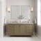 James Martin Vanities Chicago 60'' D Vanity, Walnut Whisper, w/ Jasmine Pearl Silestone Top w/FreePower Wireless Charger 503-V60D-WLW-FEJP - alternate 9