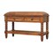 Homeroots 35in Brown Genuine Leather and Solid Wood Upholstered Storage Bench With Cabinet 717480 - alternate 8