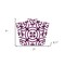 Homeroots 7" X 7" Merlot Lisa Removable Peel and Stick Tiles 400393 - alternate 4