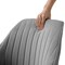 Homeroots 23" Gray Velvet And Gold Swivel Arm Chair 524859 - alternate 7