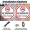 Signmission No Smoking Within 75' Of Any Door o, 10 inch X 10 inch, Aluminum Metal Signs, 2PK OC-A-2PACK-10-89 - alternate 5