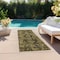 Homeroots 8' Runner Coffee and Gray Oriental Washable Non Skid Indoor Outdoor Runner Rug 563755 - alternate 7