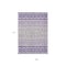 Homeroots 9' X 12' Purple Lavender And Ivory Geometric Washable Indoor Outdoor Area Rug 613871 - alternate 7