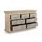 Homeroots 64" White Solid Wood Seven Drawer Double Dresser 521247 - alternate 6