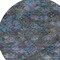 Homeroots 8' Teal Blue And Charcoal Round Floral Washable Indoor Outdoor Area Rug 604164 - alternate 8