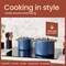 Bakkenmaster 8.5-Qt Ceramic Coated Stock Pot with Lid, Nonstick, Oven Safe, PTFE and PFAS Free, Blue BKCRSTKPTBL85U - alternate 5