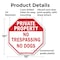 Signmission Private Property No Trespassing No, 10 Inch X 10 Inch, Plastic Sign OC-P-10-139 - alternate 7