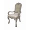 Homeroots Set of Two Tufted White Upholstered Faux Leather And Wood Dining Arm Chairs, 2PK 573331 - alternate 6