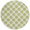 Homeroots 8' Sage And Ivory Round Polka Dot Washable Indoor Outdoor Area Rug 614865 - alternate 2