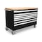Tekton Rolling Tool Cabinet, 7 Drawer, Black, Steel, 60 in W x 27 in D x 41-1/2 in H OCL63100LWT - alternate 1