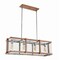 Jonathan Y Gaines 34.5" Linear 4-Light Adjustable Iron Rustic Industrial LED Pendant, Brown/Silver JYL7519A - alternate 13