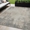 Homeroots 5' X 8' Taupe And Ivory Abstract Washable Indoor Outdoor Area Rug 612371 - alternate 1