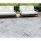 Homeroots 8' X 10' Navy Blue And Sky Blue Geometric Washable Indoor Outdoor Area Rug 588259 - alternate 1