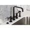 Kingston Brass Bridge Kitchen Faucet with Brass Sprayer, Oil Rubbed Bronze KS8255DKLBS - alternate 5