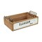 Homeroots Set of Three Brown Solid Wood And Metal Crate, 3PK 487678 - alternate 6