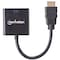 Manhattan HDMI MALE TO VGA FEMALE, BLACK 151467 - alternate 6