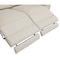 Homeroots 65in Beige And Silver Italian Leather Power Reclining Loveseat 482202 - alternate 6
