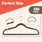 Campior Premium Velvet Non-Slip Hangers, Heavy Duty, 360 Deg Swivel Hook, Grey Velvet Finish., 120PK CMPVVH120GY - alternate 8