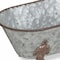 Homeroots 5" Gray Metal Hand Painted Decorative Tub Tabletop Sculpture 399644 - alternate 5