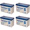 Power-Sonic PS-1290F2 12V 9Ah F2 AGM Rechargeable Batteries, 4PK PS-1290 F2 - alternate 2