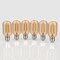 Jonathan Y Industrial Non-Dimmable T45-4W LED Edison Bulbs w/E26 Base, 80+ CRI, Warm White 2700K, 350lm, Tinte, 6PK BLB-T45A-SET6 - alternate 1