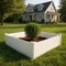 Homeroots 44" X 44" White Heavy Duty Plastic Square Raised Garden Bed 654141 - alternate 1