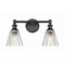 Z-Lite Auden Matte Black 2 Light Vanity 7704-2V-MB - alternate 1