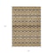 Homeroots 10' X 14' Gold Brown And Beige Moroccan Washable Indoor Outdoor Area Rug 594327 - alternate 8