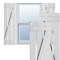 Ekena Millwork True Fit PVC, Three Board Spaced Board-n-Batten Shutters w/Z-Bar, Unfinished , 17 1/8W x 36H, PR TFP102SB17X036UN - alternate 1