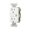 Eaton Wiring Devices Eaton Tamper-Resistant GFCI Receptacle, 125 V, 15 A, NEMA: NEMA 5-15R, Back, Side Wiring, White TRGF15W-3-L - alternate 4