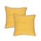 Homeroots Set of Two 20" Yellow Cotton And Jute Throw Pillows with Texture, 2PK 554565 - alternate 4